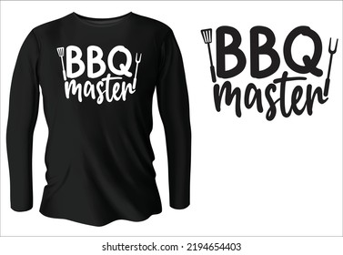 BBQ Master T Shirt Design With Vector