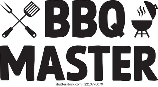 BBQ Master vector file, Barbeque svg design svg