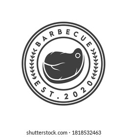 bbq and meat grill logo,  icon and template