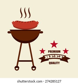 bbq menu design, vector illustration eps10 graphic 