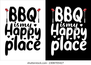 BBQ is my happy place,  barbecue svg, Grilling svg, bbq timer svg, Chillin and Grillin,  svg