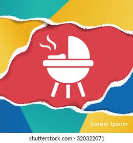BBQ oven icon