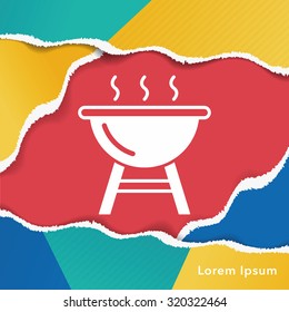 BBQ oven icon