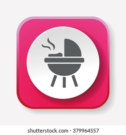 BBQ oven icon