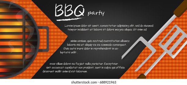 BBQ Party Banners  Vector Graphic Or Illustrations