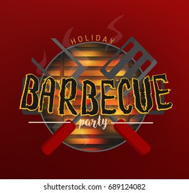 BBQ party banners vector graphic or illustrations