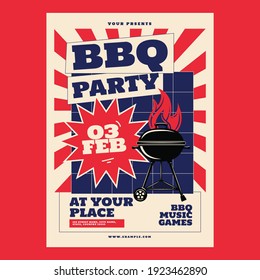 Bbq Party Flyer Poster Barbeque