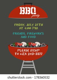BBQ party invitation