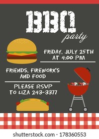 BBQ party invitation