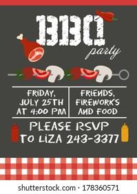 BBQ party invitation