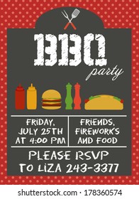 BBQ party invitation