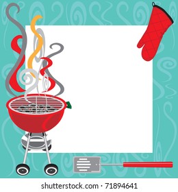 BBQ Party Invitation With Copy Space