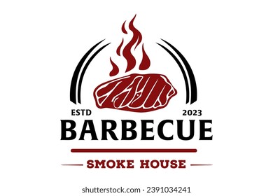 "Logo de la fiesta de barbacoa" es un activo de diseño adecuado para la creación de logotipos o materiales de marca para fiestas de barbacoa, cocinas o cualquier evento relacionado con comida con un ambiente divertido e informal.