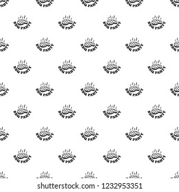 Bbq party pattern seamless vector repeat geometric for any web design
