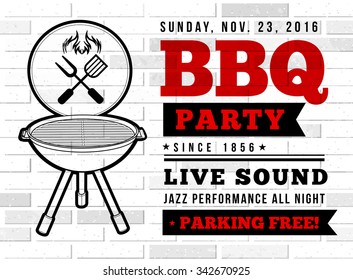 BBQ party vector illustration