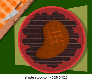 BBQ party. Vector illustration. 