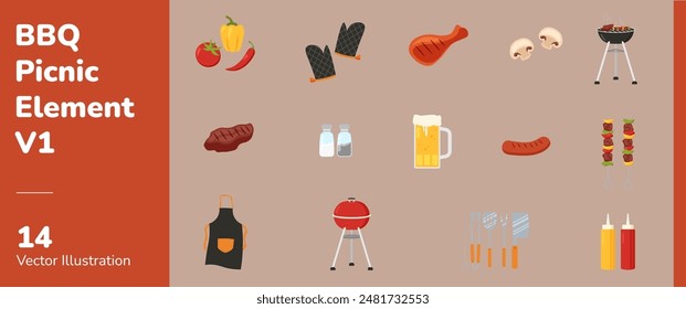 BBQ Picnic Outdoor Element 1