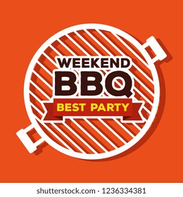 bbq preparation in the grill to weekend party