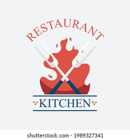 Logotipo de vectores de estilo retro Bbq 