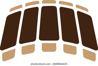 bbq rib rack silhouette vector, grilled rib bones food icon, smoked barbecue ribs illustration design