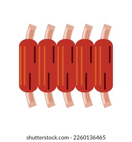 bbq ribs icon white background