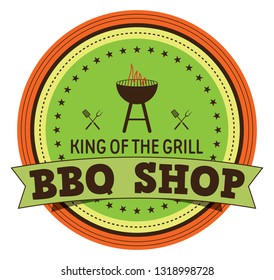 BBQ Shop Label