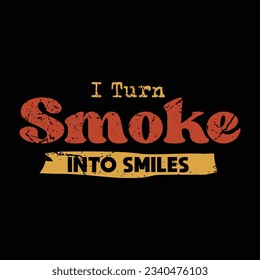 BBQ Smoke House Saying In Type Lockup Logo For TShirt Design