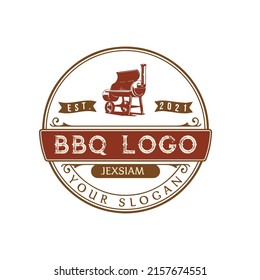 Bbq and steakhouse logo vintage barbecue emblems restaurant labels emblems logo