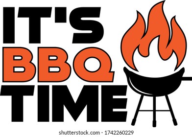 It's BBQ time quote vector