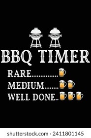
BBQ Timer Funny Berbecue eps archivo de corte para máquina de corte