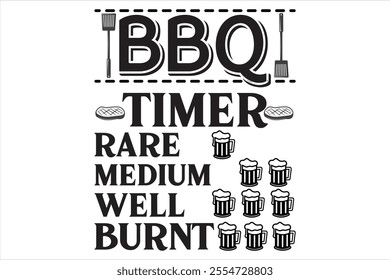 bbq timer rare medium well burnt