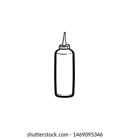BBq tomato sauces hand drawn outline doodle