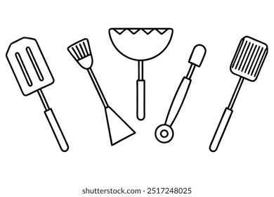 BBQ Tools Line Art Must-Have Equipment for Summer Cookouts (2)