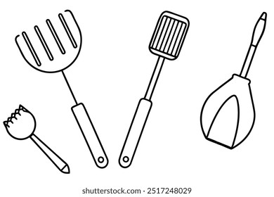 BBQ Tools Line Art Must-Have Equipment for Summer Cookouts (4)