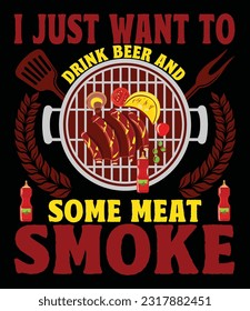 bbq tshart art vector design