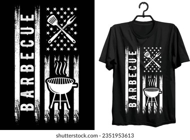 BBQ T-shirt Design. Funny Gift Item BBQ T-shirt Design For All People And BBQ Lovers. Grilling T-shirt Design.