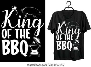 BBQ T-shirt Design. Funny Gift Item BBQ T-shirt Design For All People And BBQ Lovers. Grilling T-shirt Design.