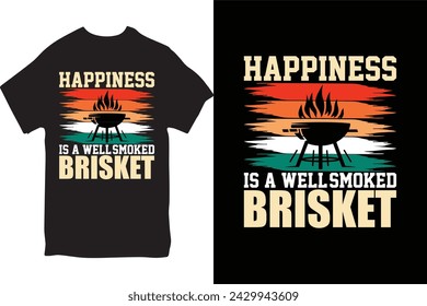 BBQ T-shirt Design. Funny BBQ T-shirt Design And BBQ Lovers  Grilling T-shirt Design.