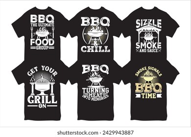 BBQ T-shirt Design. Funny BBQ T-shirt Design And BBQ Lovers  Grilling T-shirt Design