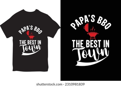 BBQ T-Shirt design,  Funny BBQ T shirt Design, Father's Day typography BBQ shirts designs