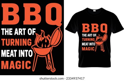 BBQ T-Shirt Design, BBQ Lover, Food.