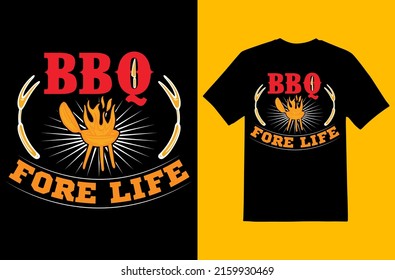 BBQ Tshirt Design Premium EPS file 