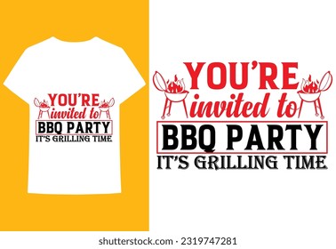 Diseño de camisetas bbq arte vectorial, elementos bbq, diseños bbq