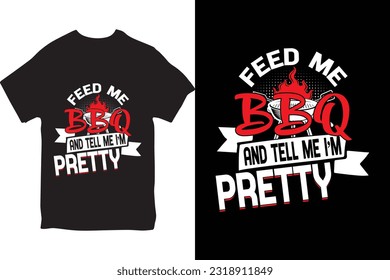 BBQ T-shirt design vector template,  BBQ Grilling shirts design vectors, Custom BBQ shirts, Funny BBQ t-shirt, Grilling' lover shirts, ready for print posters, banner and pod