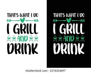 BBQ typography creative t shirt design
