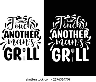 BBQ typography creative t shirt design