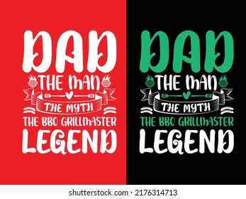 BBQ typography creative t shirt design
