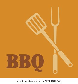 BBQ Utensils, Vector Illustration