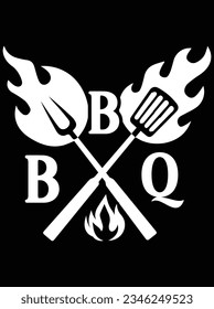 BBQ vector art design, eps file. design file for t-shirt. SVG, EPS cuttable design file