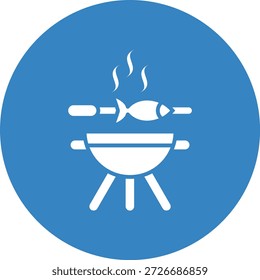 Ilustración de diseño de icono de Vector de barbacoa